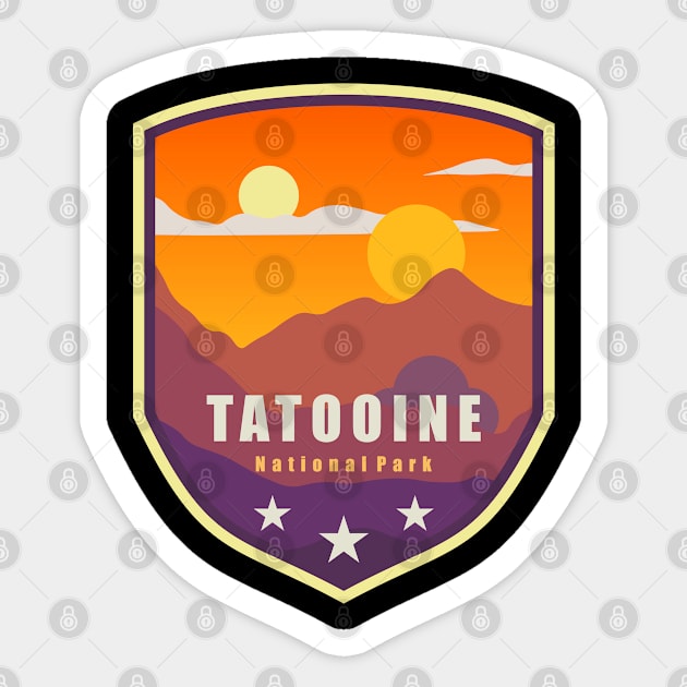 Tatooine National Park Sticker by Jogja Istimewa